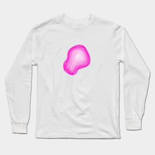 pink watercolor abstract design Long Sleeve T-Shirt